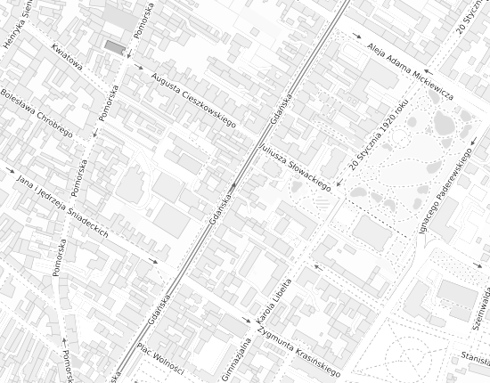 Mapa z adresem organizacji