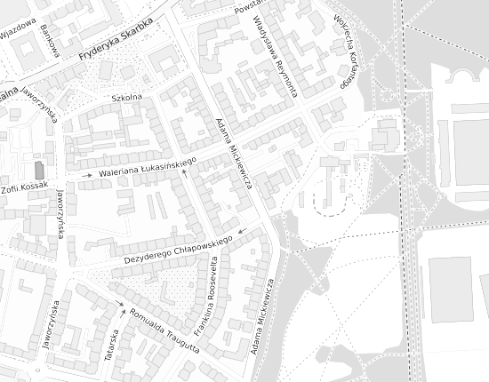 Mapa z adresem organizacji