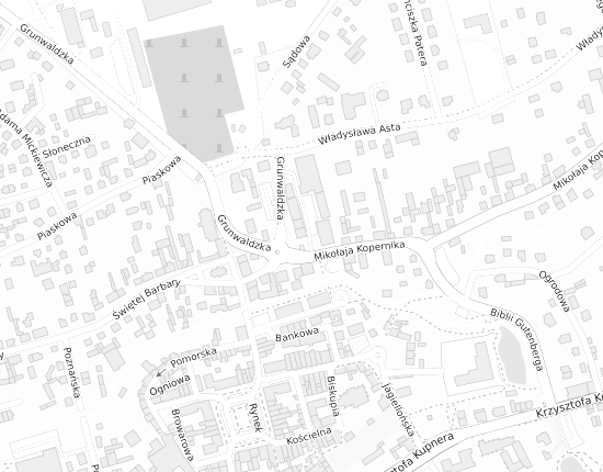 Mapa z adresem organizacji