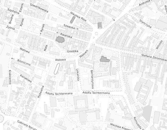 Mapa z adresem organizacji