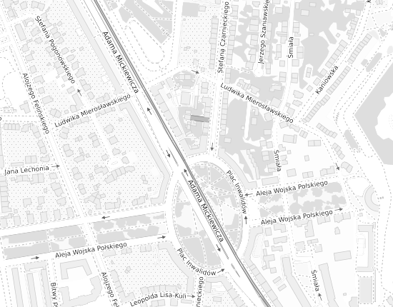 Mapa z adresem organizacji