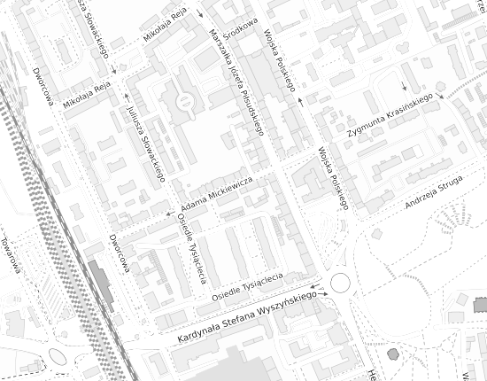 Mapa z adresem organizacji