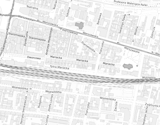 Mapa z adresem organizacji