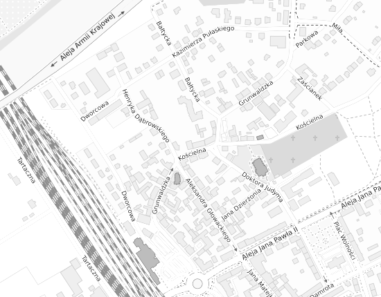 Mapa z adresem organizacji