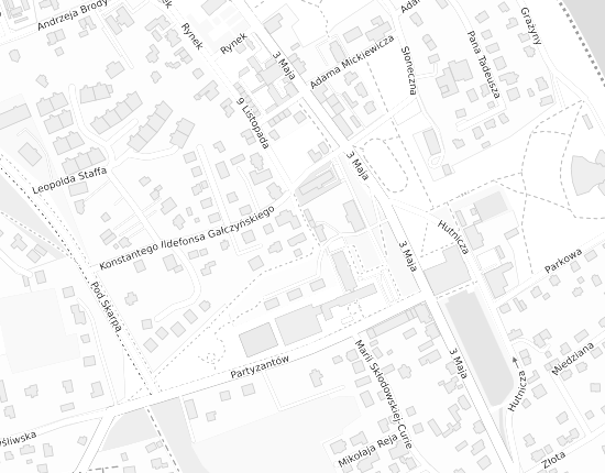 Mapa z adresem organizacji