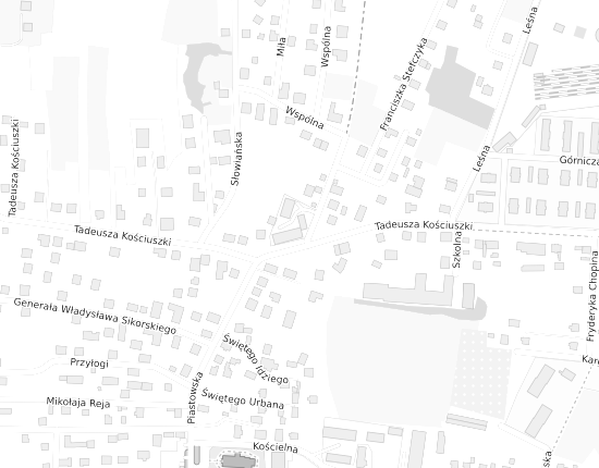 Mapa z adresem organizacji