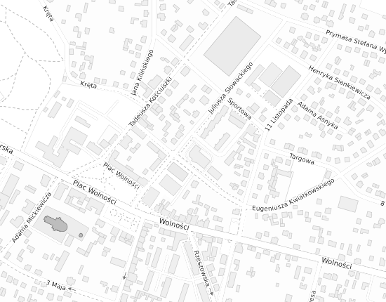 Mapa z adresem organizacji