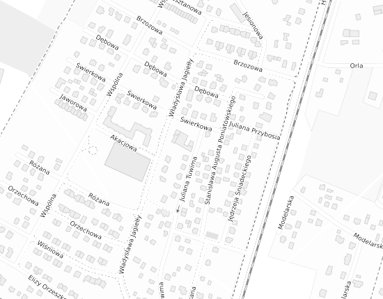 Mapa z adresem organizacji