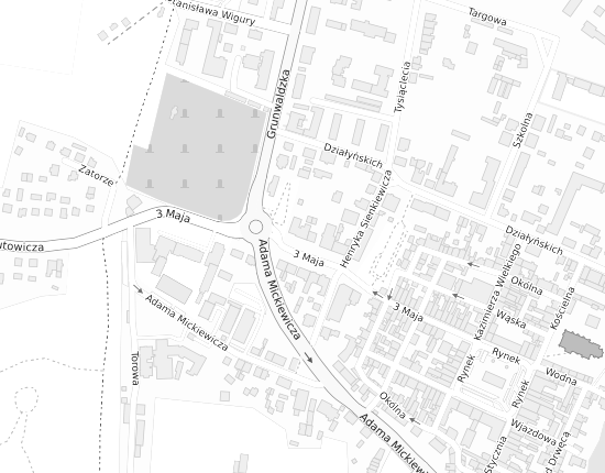 Mapa z adresem organizacji