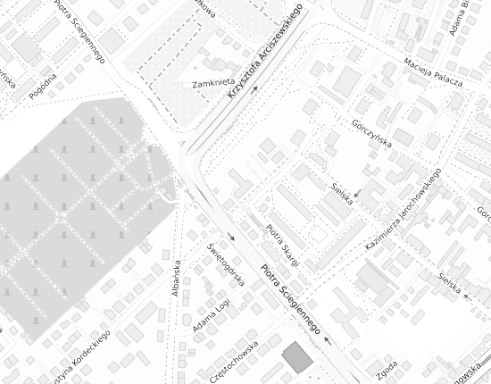 Mapa z adresem organizacji