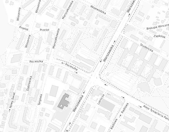 Mapa z adresem organizacji