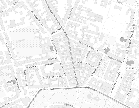 Mapa z adresem organizacji