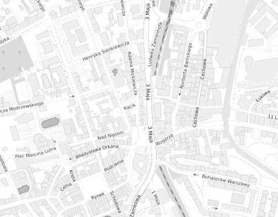 Mapa z adresem organizacji