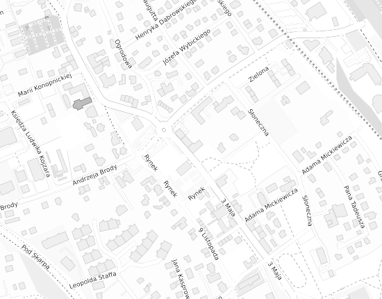 Mapa z adresem organizacji