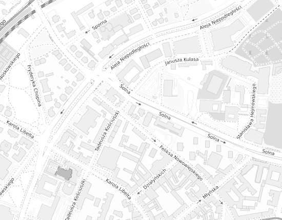 Mapa z adresem organizacji