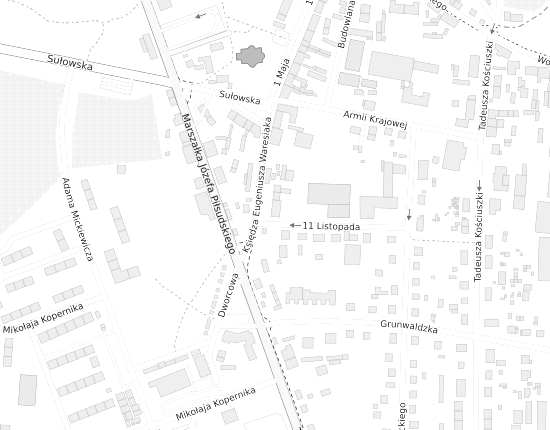 Mapa z adresem organizacji