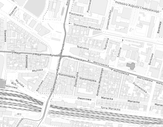 Mapa z adresem organizacji