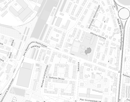 Mapa z adresem organizacji