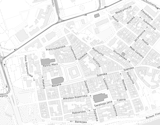 Mapa z adresem organizacji