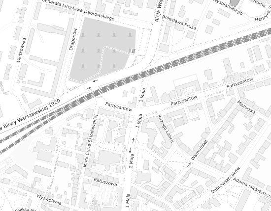 Mapa z adresem organizacji