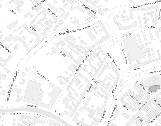 Mapa z adresem organizacji
