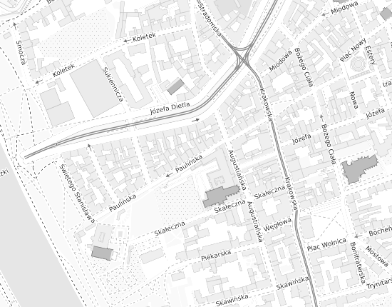 Mapa z adresem organizacji