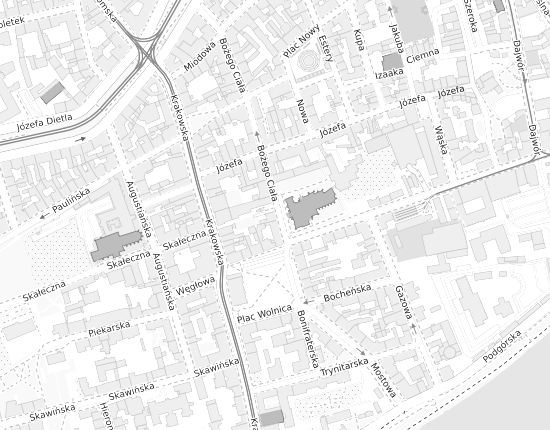 Mapa z adresem organizacji