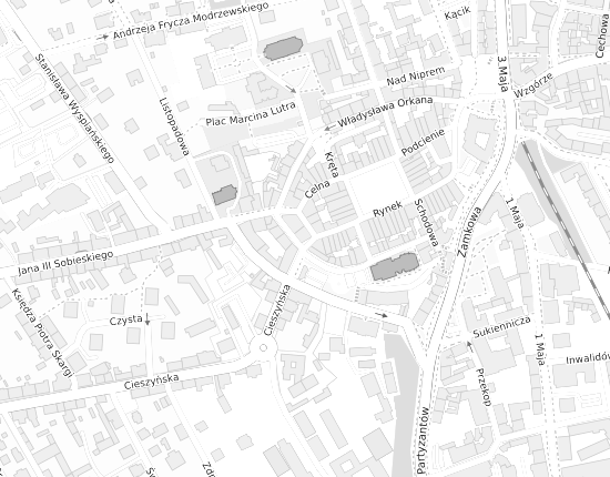 Mapa z adresem organizacji
