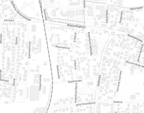 Mapa z adresem organizacji