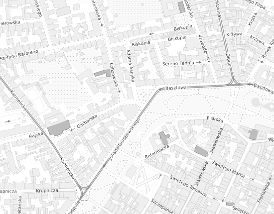 Mapa z adresem organizacji
