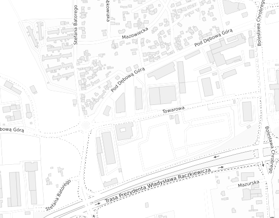 Mapa z adresem organizacji