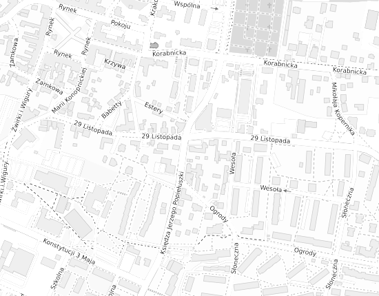Mapa z adresem organizacji