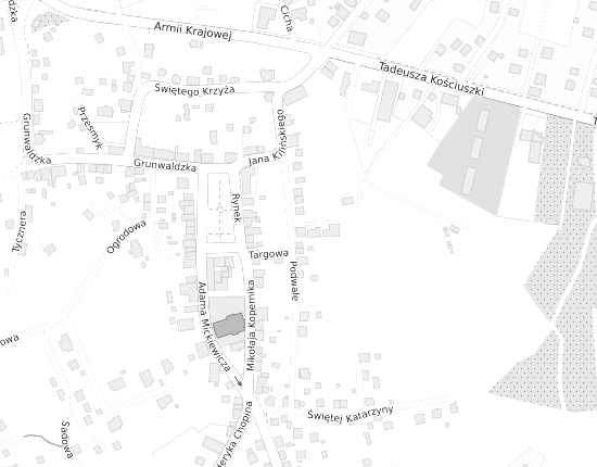 Mapa z adresem organizacji