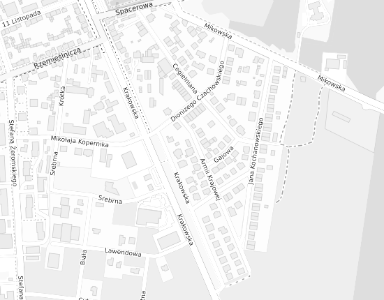 Mapa z adresem organizacji