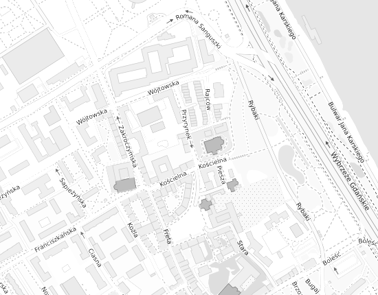 Mapa z adresem organizacji