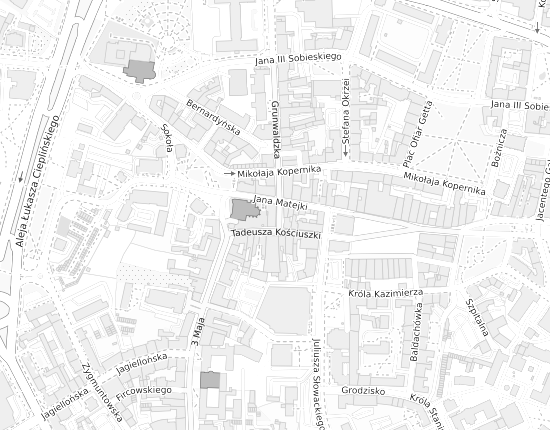 Mapa z adresem organizacji