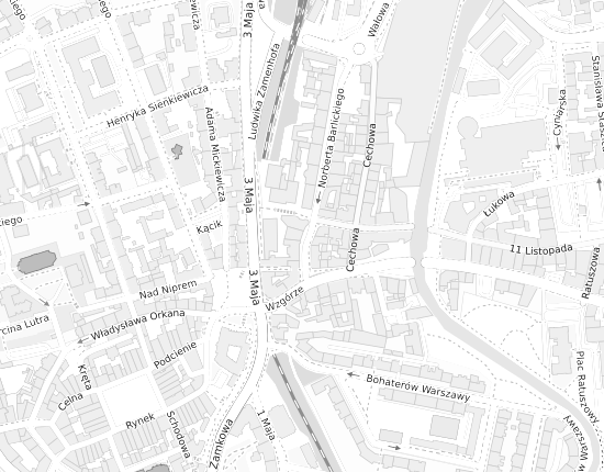 Mapa z adresem organizacji