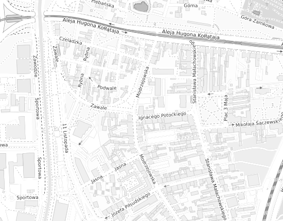 Mapa z adresem organizacji