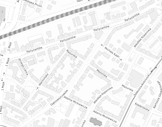 Mapa z adresem organizacji