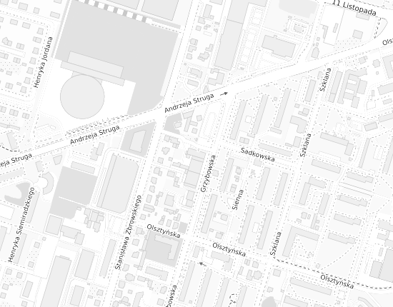 Mapa z adresem organizacji
