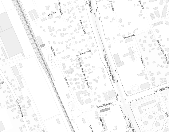 Mapa z adresem organizacji