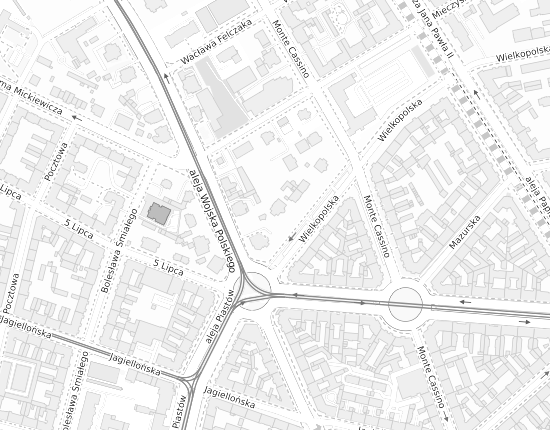 Mapa z adresem organizacji