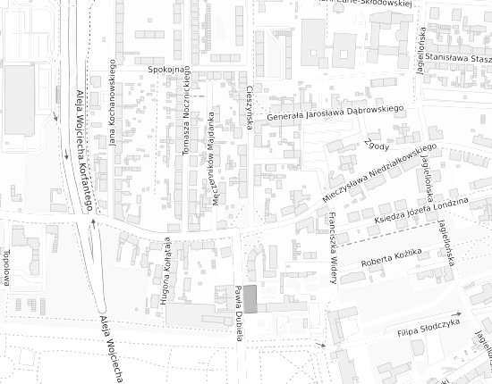 Mapa z adresem organizacji
