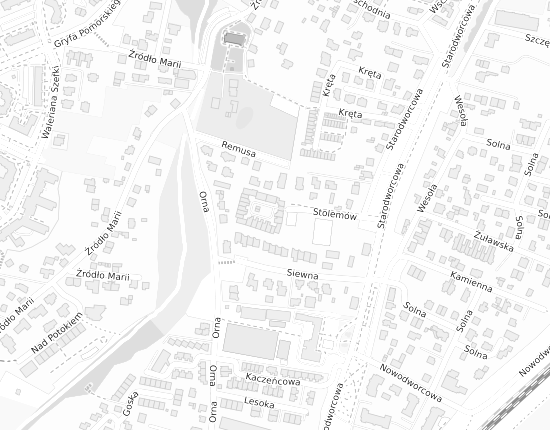 Mapa z adresem organizacji