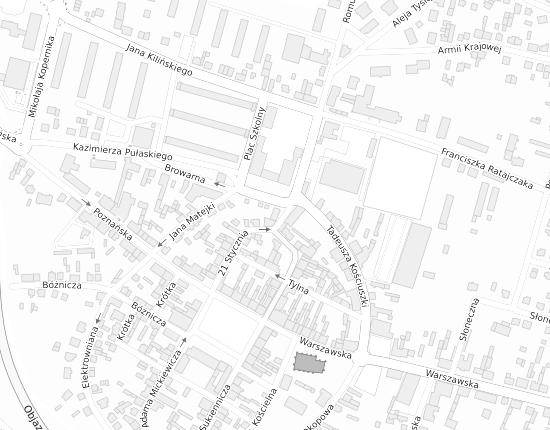 Mapa z adresem organizacji