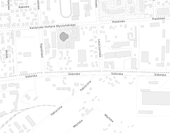 Mapa z adresem organizacji
