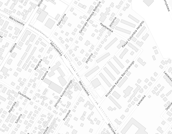 Mapa z adresem organizacji