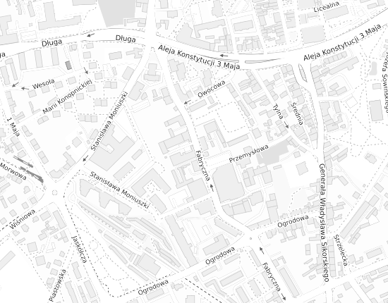 Mapa z adresem organizacji