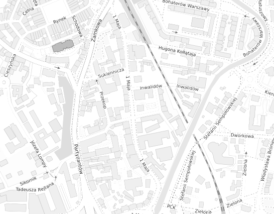 Mapa z adresem organizacji
