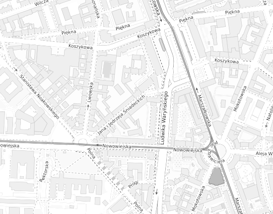 Mapa z adresem organizacji